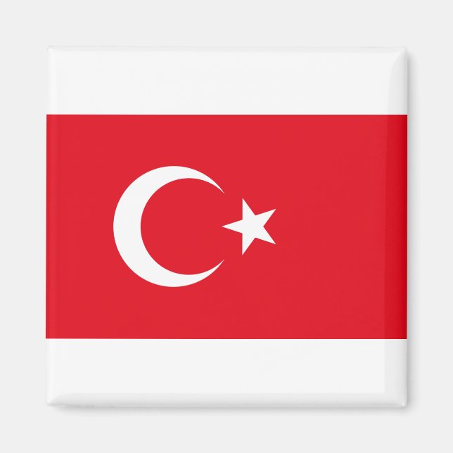 Türkiye - Türkische Flagge Magnet (Vorne)