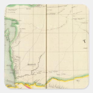 Turkmenistan der Iran 53 Quadratischer Aufkleber