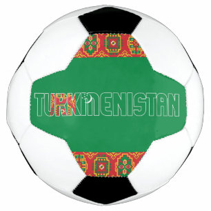 Turkmenistan Flag Adortable Patriotic Fußball