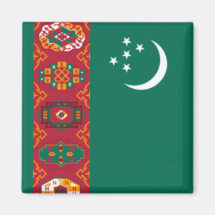 turkmenistan flag magnet