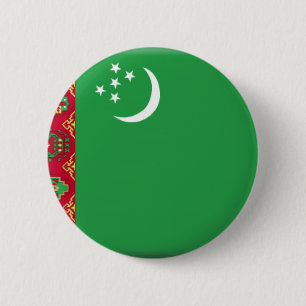 Turkmenistan-Flagge Button