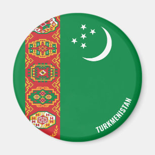 Turkmenistan Flagge Charming Patriotic Magnet