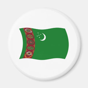Turkmenistan-Flagge-Magnet Magnet