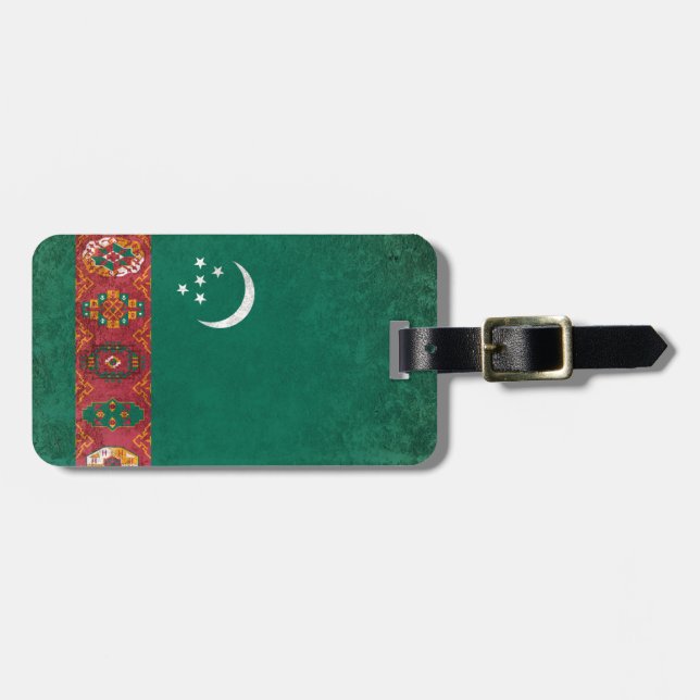Turkmenistan Gepäckanhänger (Vorderseite horizontal)