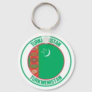 Turkmenistan Runde Emblem Schlüsselanhänger