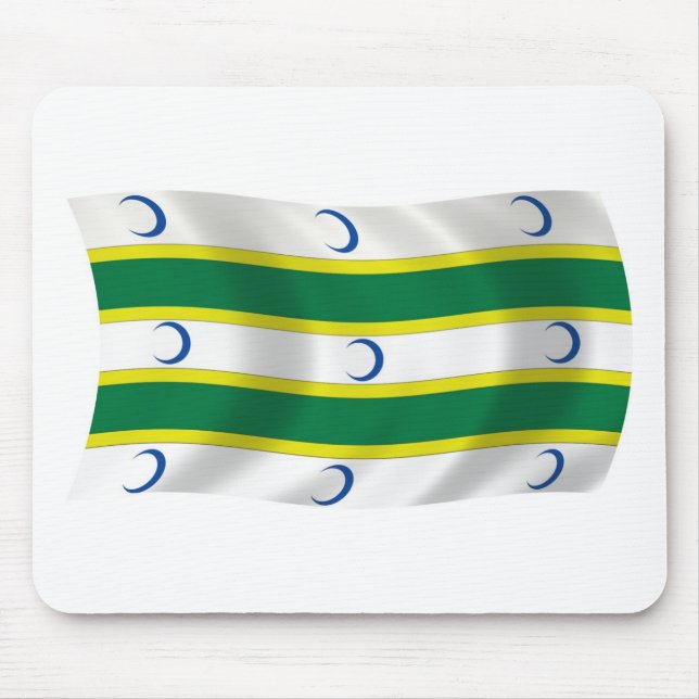 Turkmens Flag Mousepad (Vorne)