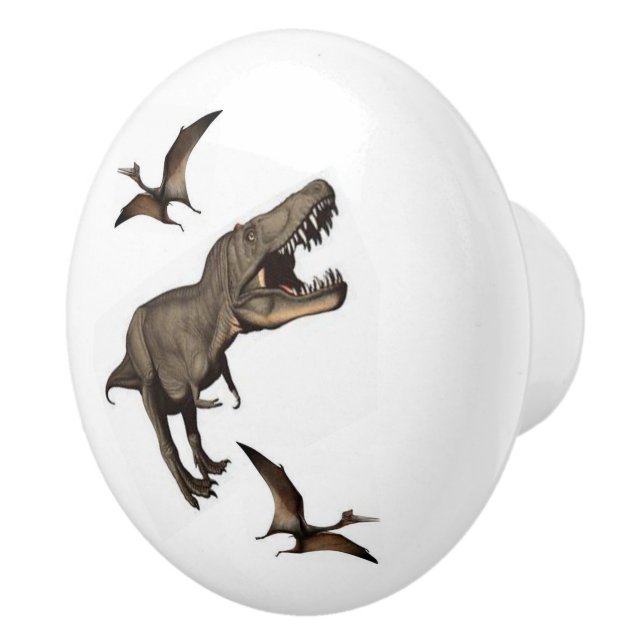 Türknauf-Dinosaurier  Keramikknauf (Rechts)