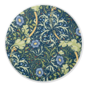 Türknopf - Algen- und Blumendesign Keramikknauf