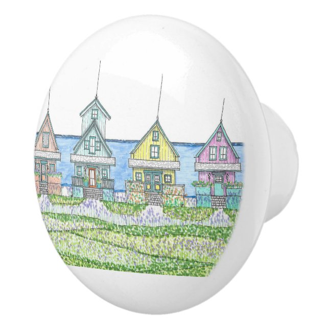 Türknopf am Strand Keramikknauf (Rechts)