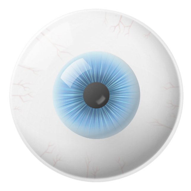 Türknopf für die Augenklappe Keramikknauf (Vorderseite)