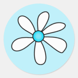 Türkquoise Daisy Sticker