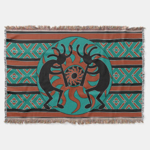 Türkquoise Kokopelli Tribal Southwest Design Decke
