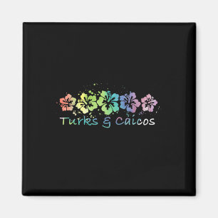 Turks & Amp; Caicos Wasserfarbe Strand Design _ re Magnet