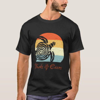 Turks Caicos Karibisches Meer Turtle Urlaub T-Shirt