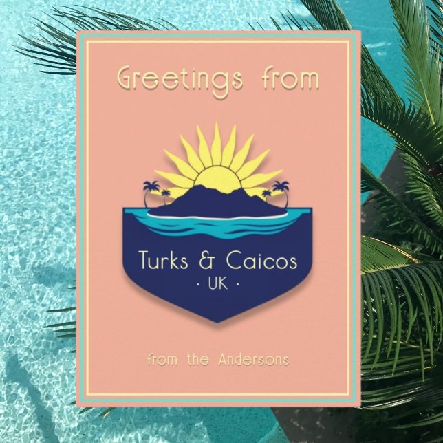 Turks & Caicos UK Ferien Postkarte (Von Creator hochgeladen)
