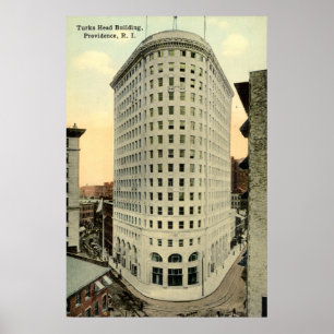 Turks Head Gebäude Providence RI 1915 Vintag Poster