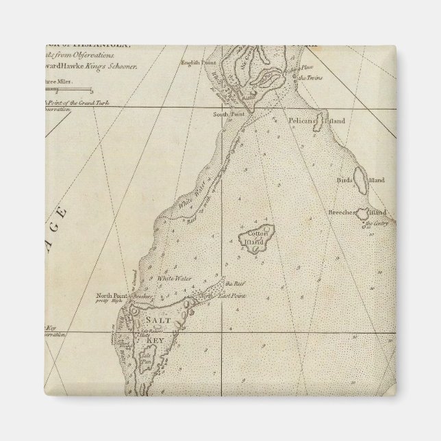 Turks-Inseln Magnet (Vorne)