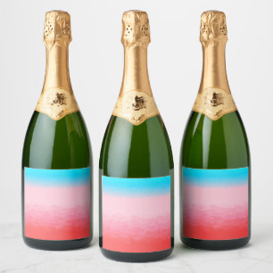 Turks und Caicos Blue und Coral Ombre