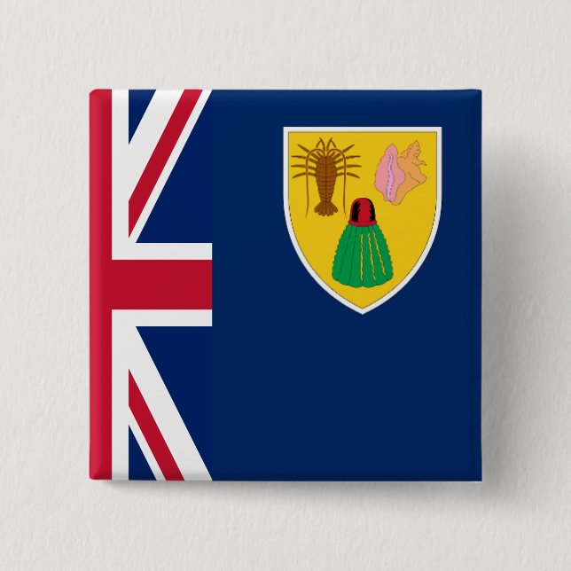 Turks und Caicos Button (Vorderseite)