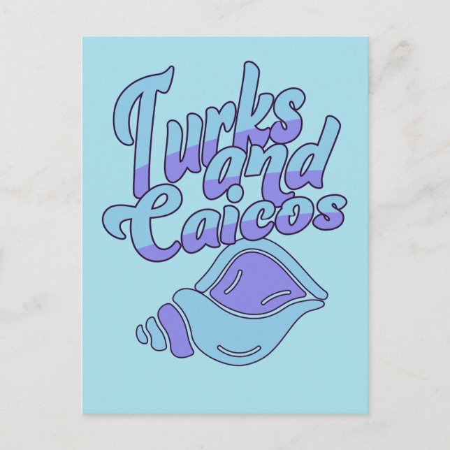 Turks und Caicos Conch Postkarte (Vorderseite)