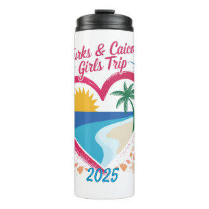 Turks und Caicos Girls Tour Thermosbecher