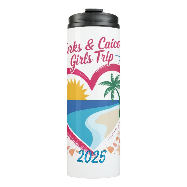 Turks und Caicos Girls Tour Thermosbecher (Vorderseite)