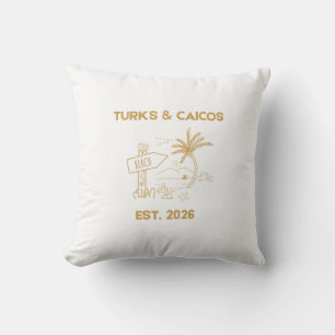 Turks- und Caicos-Luxus-Resortbekleidung Reise Kissen