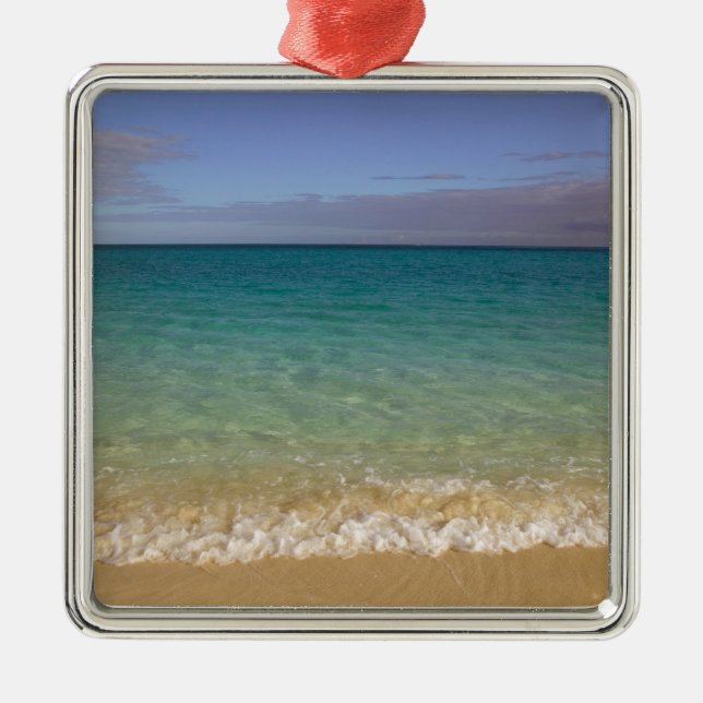 Turks und Caicos, Providenciales Island, Grace 2 Silbernes Ornament (Vorne)