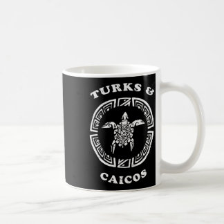 Turks- und Caicos-Retro-Vintage-Tril-Schildkröte-F Kaffeetasse