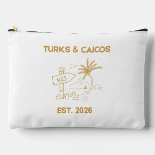 Turks- und Caicos-Vintage-Strand-Große Tasche