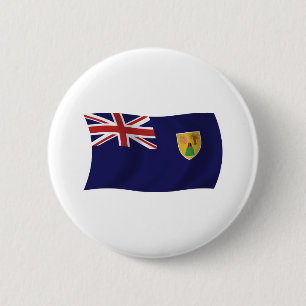 Turks- und Caicosinseln-Flagge Button
