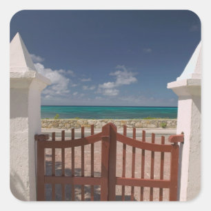 Turks- und Caicosinseln, Grand Turk Island, Cockbu Quadratischer Aufkleber