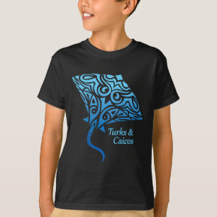Turks- und Caicosinseln Stingray Jungen Mädchen Ur T-Shirt