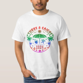 Turks- und Caicosinseln: Türkisfarbenes Wasserpara T-Shirt