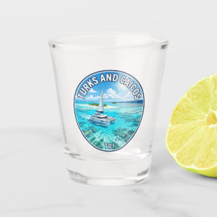 Turks- und Caicosinseln Turks und Caicos Schnapsglas