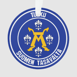 Turku Round Emblem Ornament
