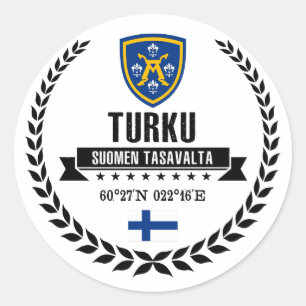 Turku Runder Aufkleber