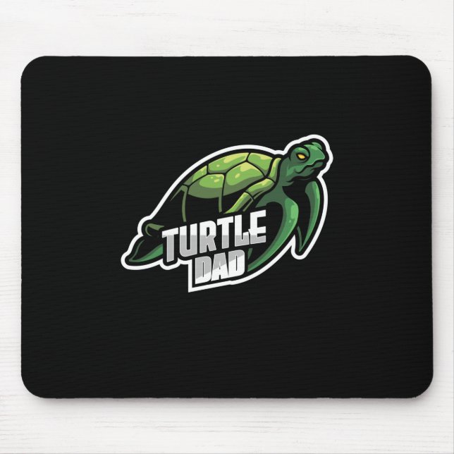 Turlte Lover | Turtle-Vater Mousepad (Vorne)