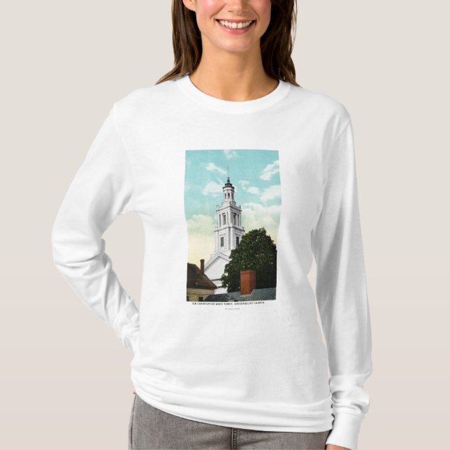 Turm-Ansicht Sir-Christopher Wren T-Shirt (Vorderseite)