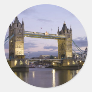 Turm-Brücke die Themse London England Runder Aufkleber