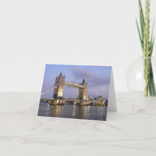 Turm-Brücke von London Notecard Karte