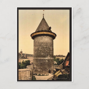 Turm der Jeanne d'Arc, Rouen, Frankreich Vintage-F Postkarte