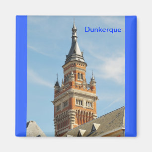 Turm des Rathauses von Dunkerque Magnet