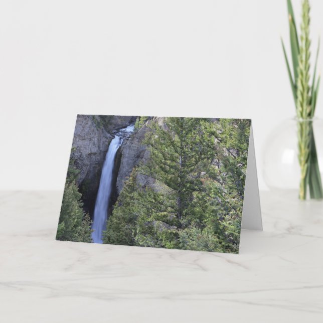 Turm-Fälle, Yellowstone Nationalpark, Wyoming Karte (Vorderseite)