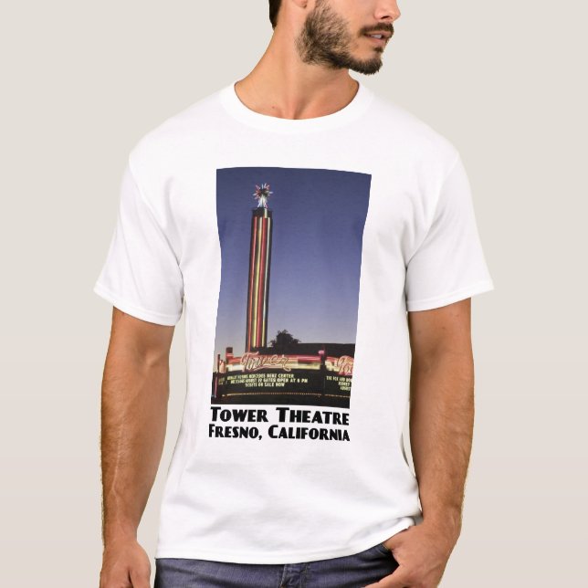 Turm, Fresno-Weiß-T - Shirt (Vorderseite)