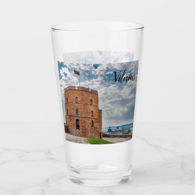 Turm Gediminas in Vilnius, Litauen Glas (Vorderseite)