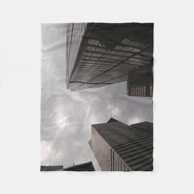 Turm in der Stadt. Fleecedecke (Vorderseite)