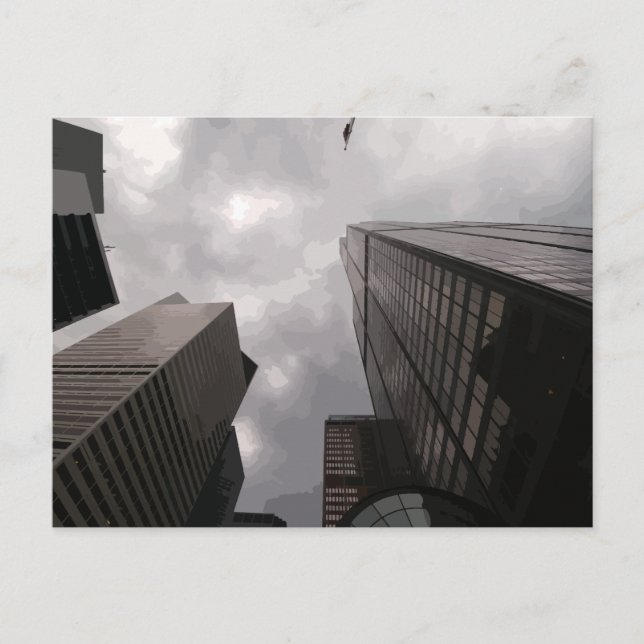 Turm in der Stadt. Postkarte (Vorderseite)