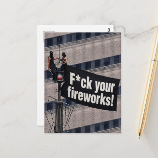 Turm-Kletterer F*ckt Eure Feuerwerke Postkarte
