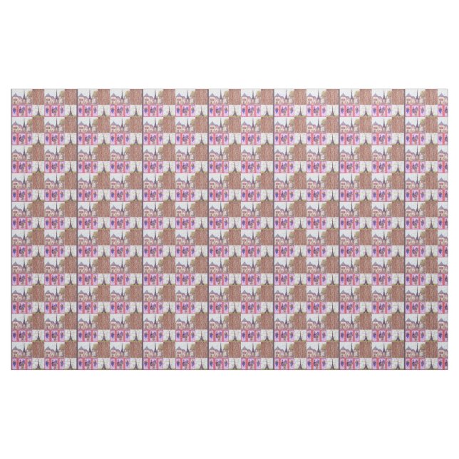 Turm Paris Eiffel inspiriertes Pointillismgewebe 2 Stoff (Fat Quarter (45,7 x 55,9 cm))